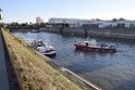 Havarie Wassereinbruch Motorraum beim Schiff Koeln Niehl Niehler Hafen P040